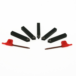 Lathe cutting tools; high speed steel and indexable carbide. Lathe cutting tools; high speed steel and indexable carbide.