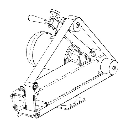 Belt grinder/sander 2x72 BALDOR 1 HP &.