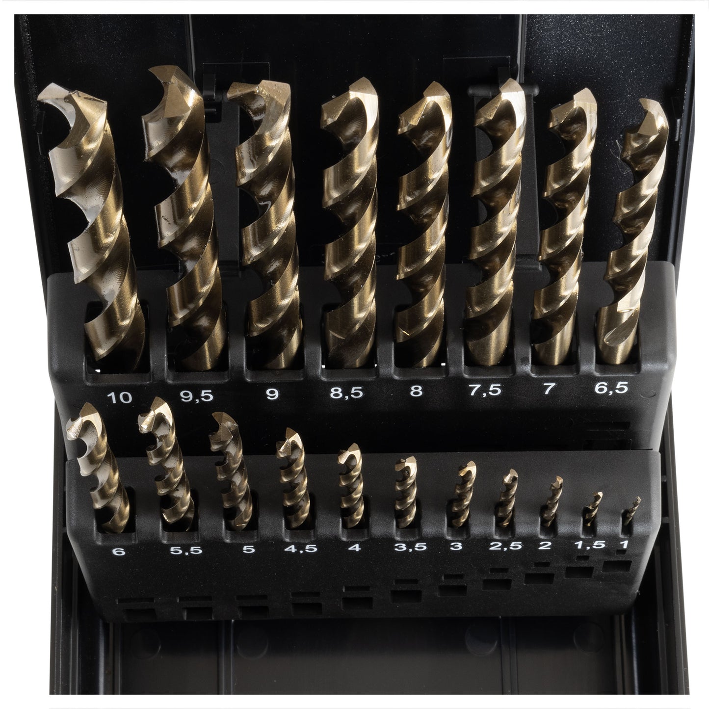 Drill Set, 19 Piece Metric Jobber Length Cobalt Steel