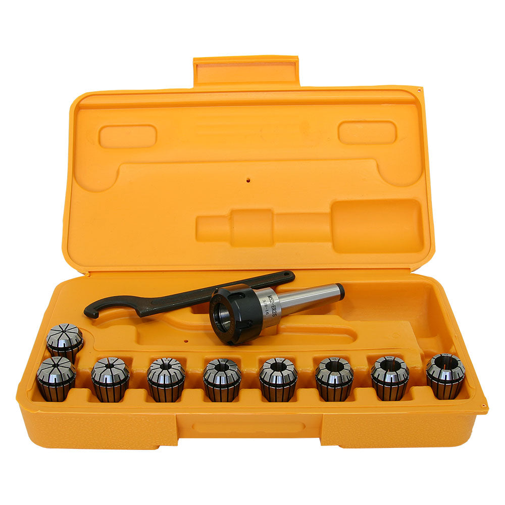 Z LIVE CENTER MT2 ER25 Collet Chuck Set – 15 Pieces – 2MT ER25 Tool Holder – Prime Quality