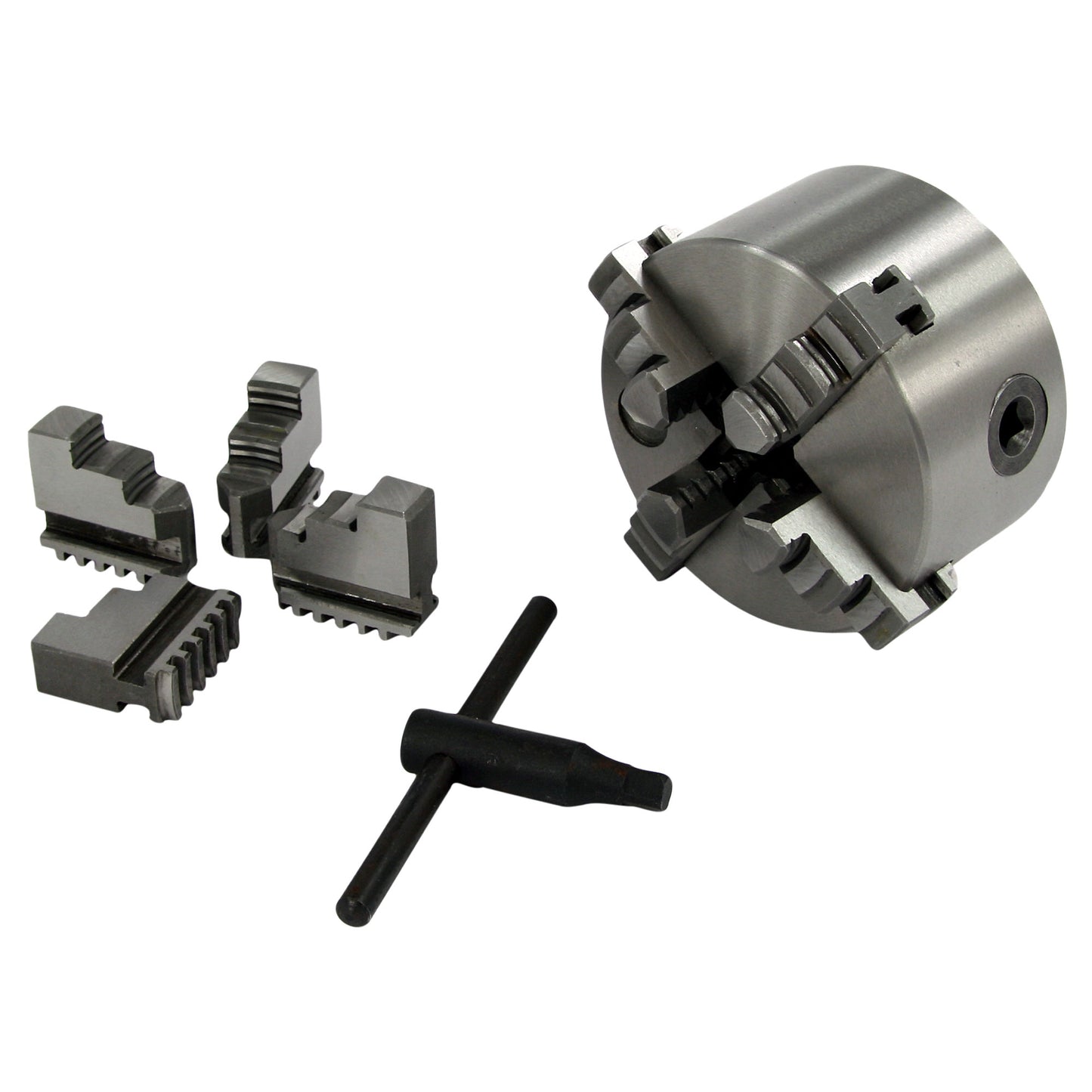 Lathe Chuck - 4", 4-Jaw, Self-Centering