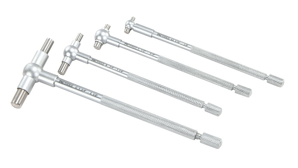 Telescoping Gage Set, 4-Piece 5/16 - 2-1/8", PEC