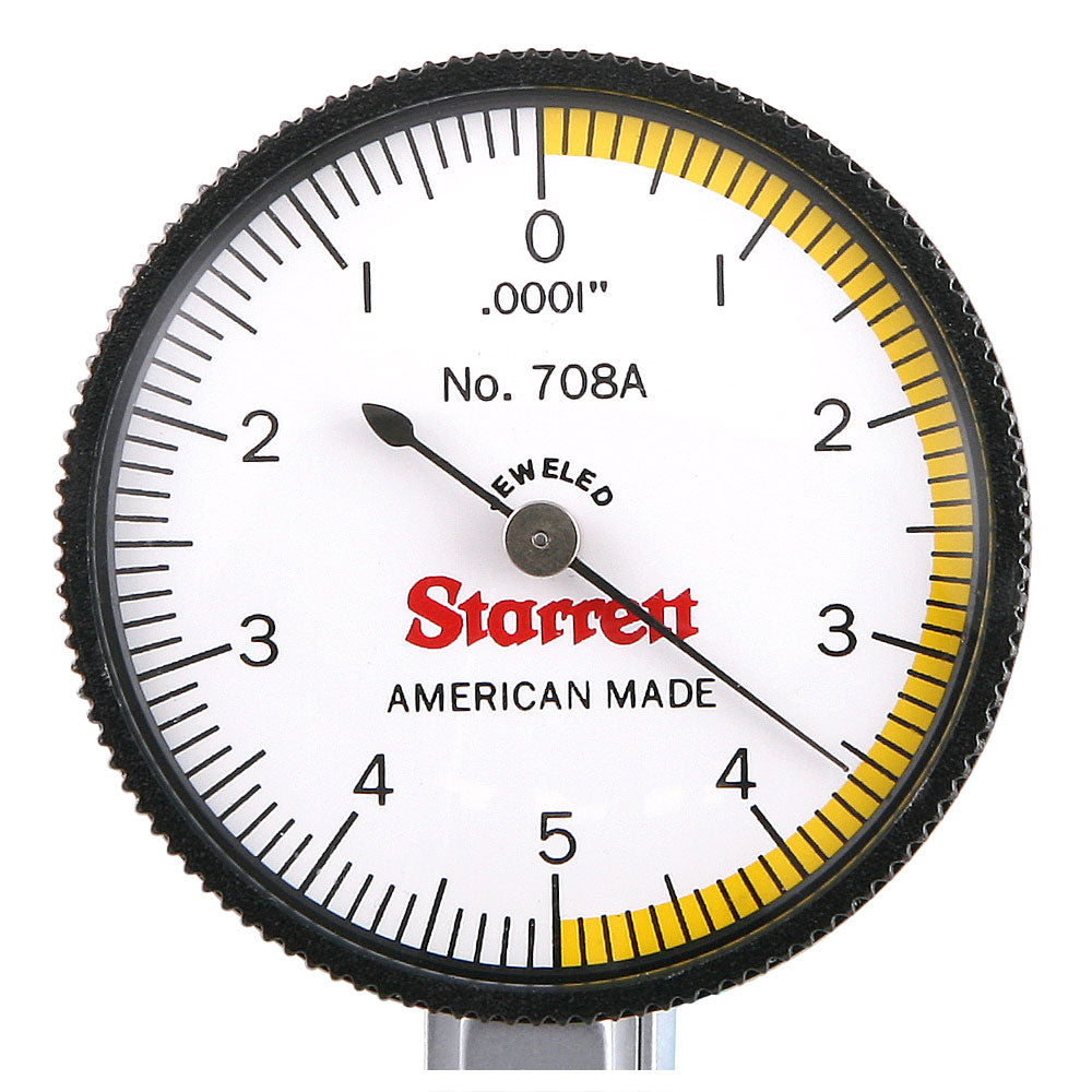 Dial Test Indicator, 0-5-0 x 0.0001", Dovetail Mount, Starrett