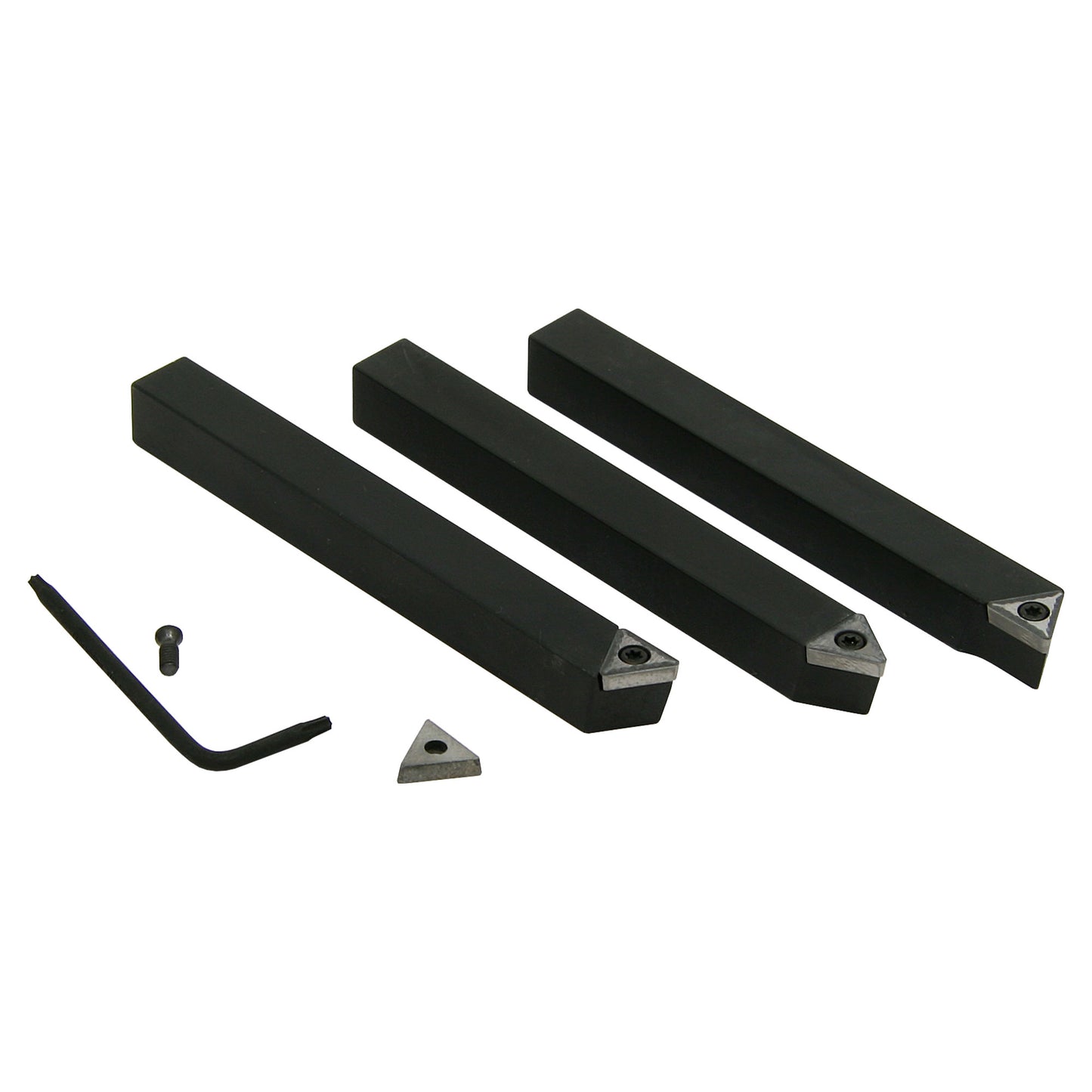 Turning Tools, 3/8" Indexable, 3 Piece Set, A R Warner - LittleMachineShop.com