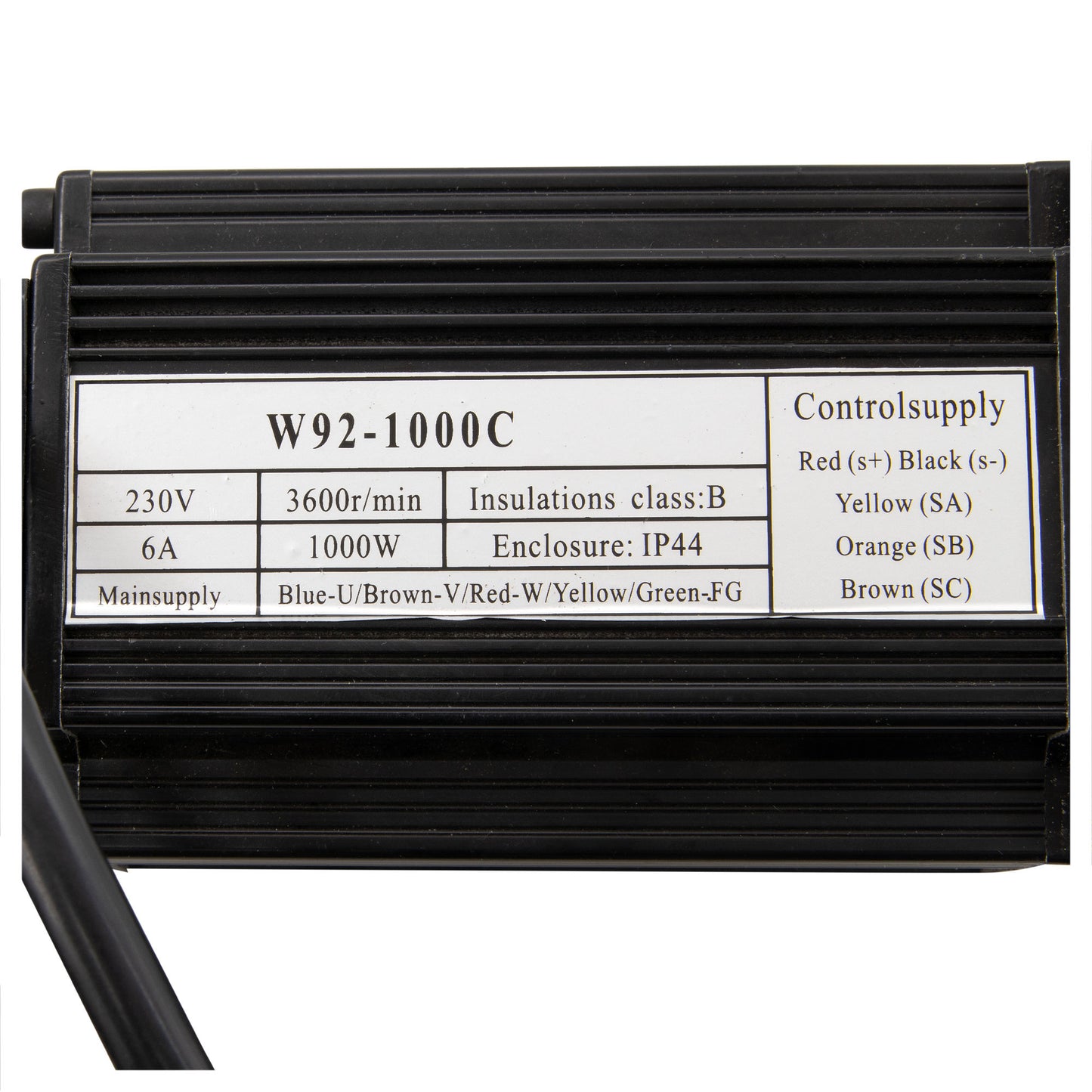 Motor, 1000 Watt Brushless, Bench Lathe