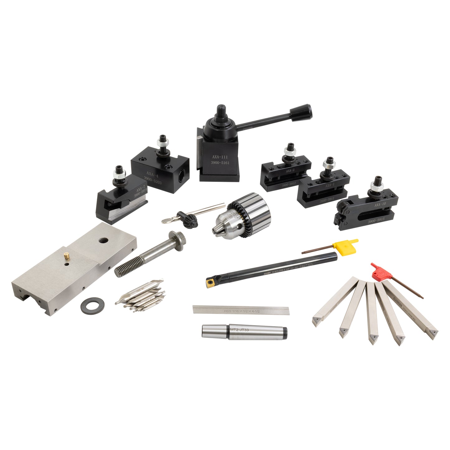 Bench Lathe Tooling Package, Deluxe + AXA QCTP - LittleMachineShop.com