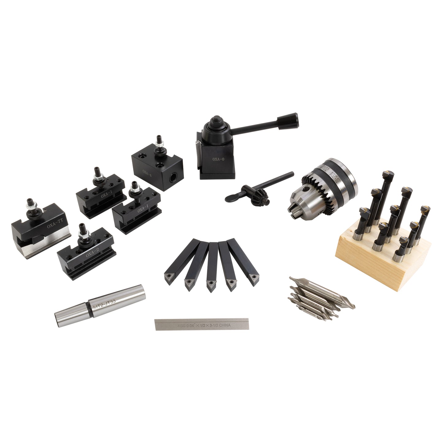 Mini Lathe Tooling Package, Basics + OXA QCTP - LittleMachineShop.com