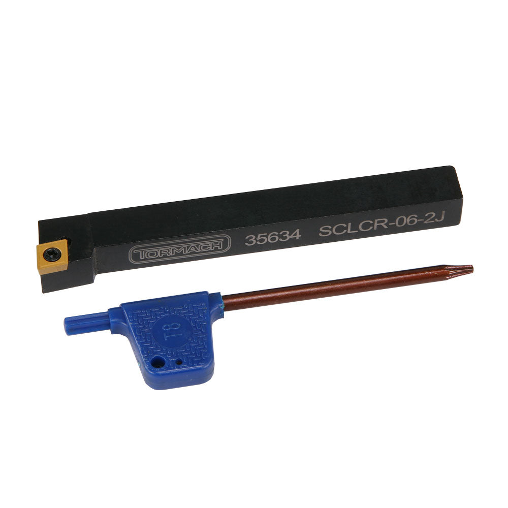 Turning and Facing Tool, 3/8" Indexable, SCLCR-06-2J, Tormach - LittleMachineShop.com