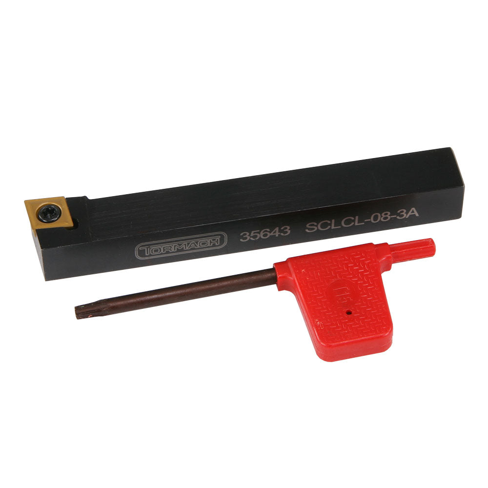 Turning and Facing Tool (LEFT), 1/2" Indexable, SCLCL-08-3A, Tormach - Littlemachineshop.com