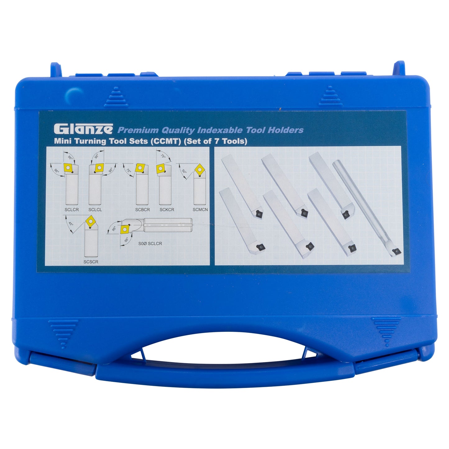 Turning & Boring Tools, 5/16 inch Indexable, 7 Piece Set - case