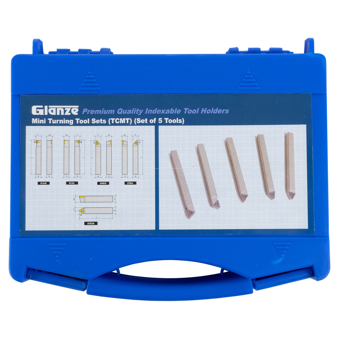 MINI TURNING TOOL SET (5 TOOLS) 5/16 SILVER FINISH - Box - LittleMachineShop.com