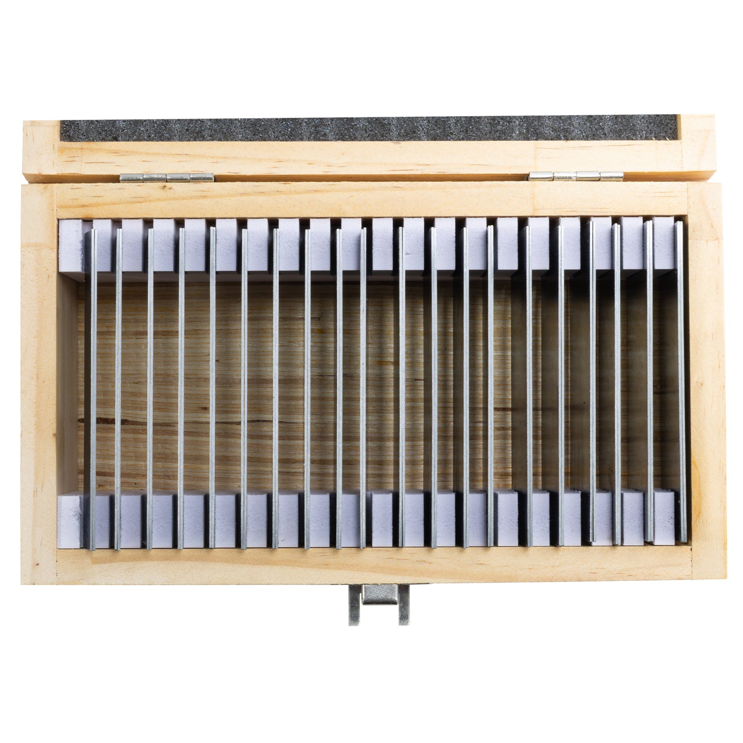 Ultra-Thin Parallels, 4" Long, 20 Pairs - Detail in Case - LittleMachineShop.com