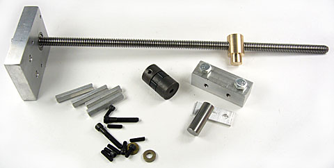 CNC Z-Axis Motor Mount and Screw for Mini Mill