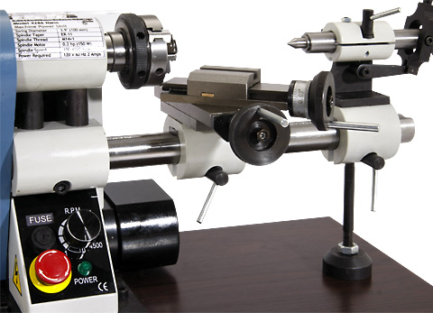 Front view of the Nano Lathe