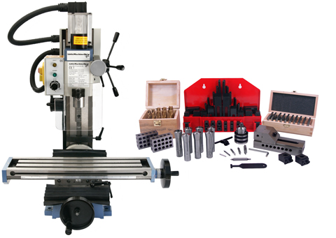 HiTorque Mini Mill, Tilting Column with Precision Tooling Package