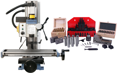 HiTorque Mini Mill, Solid Column with Precision Tooling Package