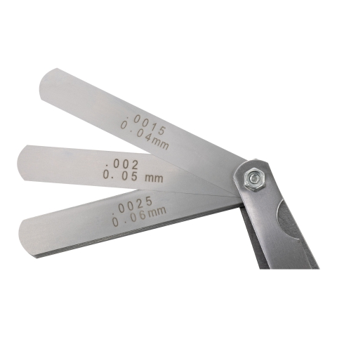 "Thickness Gage Set - detail of blades