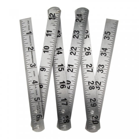 Folding Rule, 3 Foot Steel Folding Rule, 3 Foot Steel