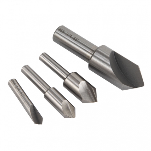 Countersink Set, Single Flute 82 Degree, Set of 4 Countersink Set, Single Flute 82 Degree, Set of 4