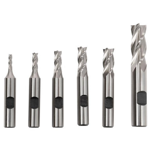 End Mill Set, 6 Piece 4 Flute, Cobalt End Mill Set, 6 Piece 4 Flute, Cobalt