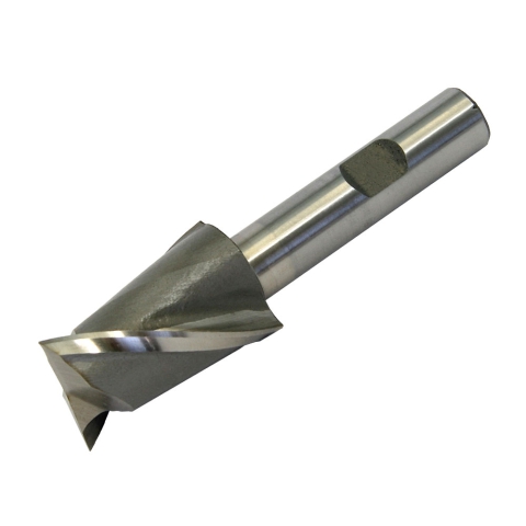 End Mill, 1" 2 Flute, HSS, 1/2" shank End Mill, 1" 2 Flute, HSS, 1/2" shank