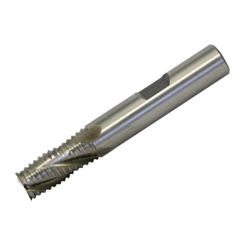 End Mill, 3/8" 4 Flute Roughing, M42 Cobalt End Mill, 3/8" 4 Flute Roughing, M42 Cobalt