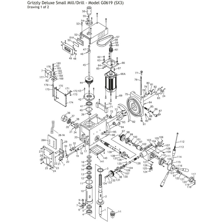 Grizzly G0619 Mini Mill