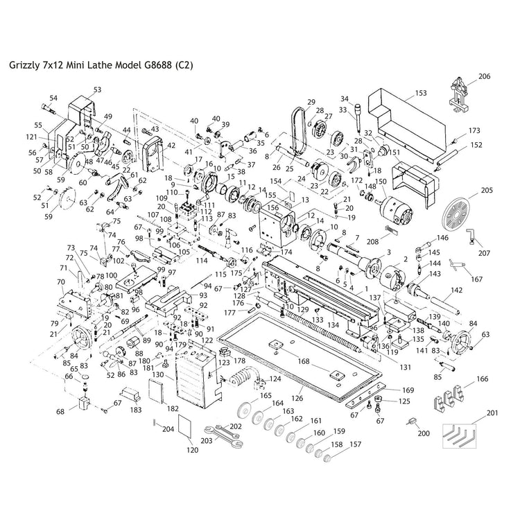 Grizzly G8688 Mini Lathe