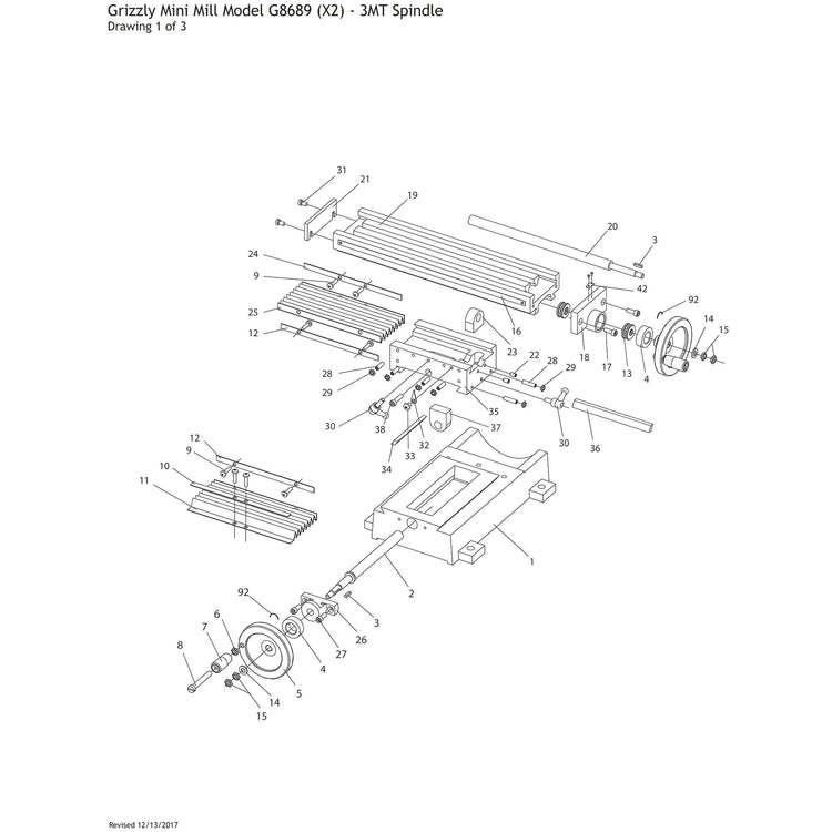 Grizzly G8689 Mini Mill