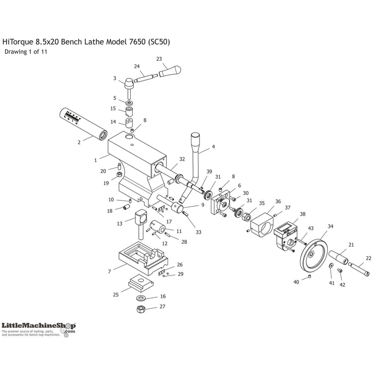 LittleMachineShop.com HiTorque 7650