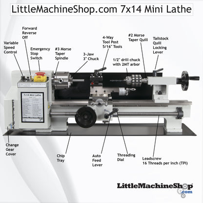 SIEG C2 7x14 Mini Lathe