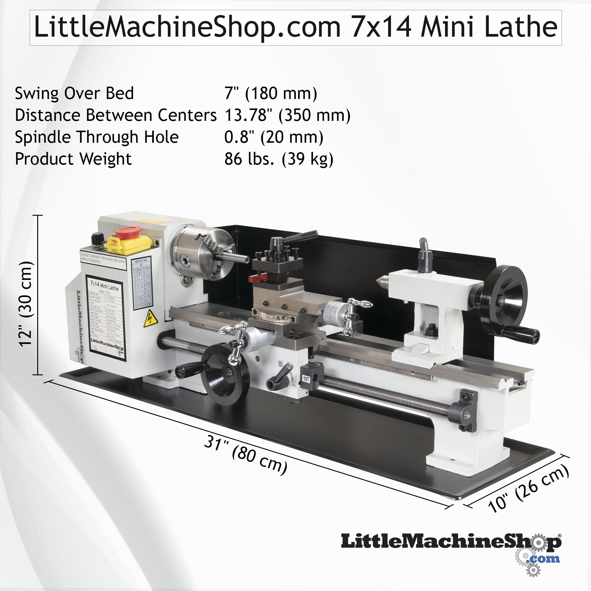 SIEG C2 7x14 Mini Lathe – LittleMachineShop.com