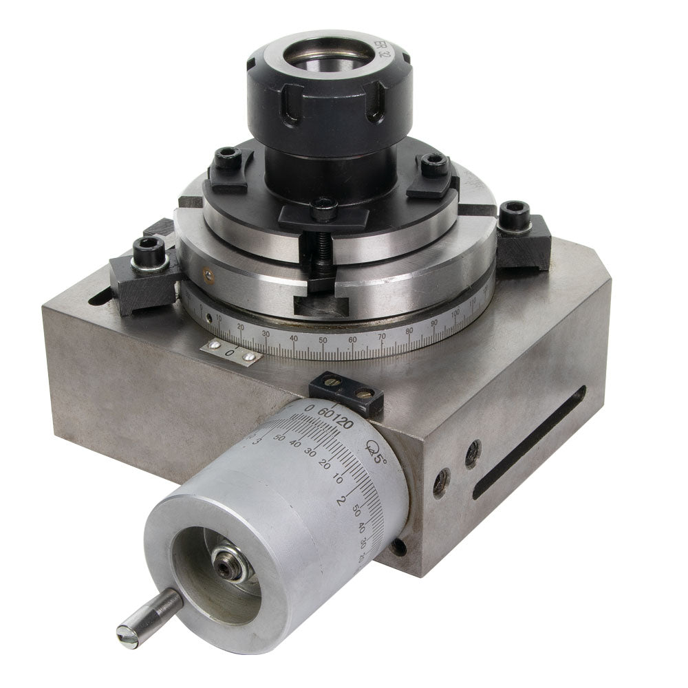 Collet Chuck, Rotary Table, ER-25, 80 mm Diameter