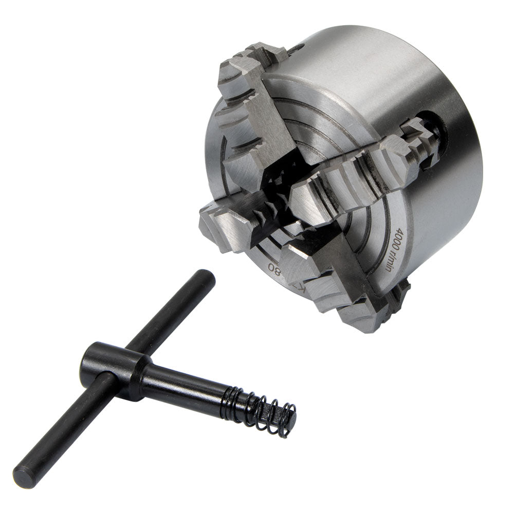 Lathe Chuck - 3 inch, 4-Jaw, Independent