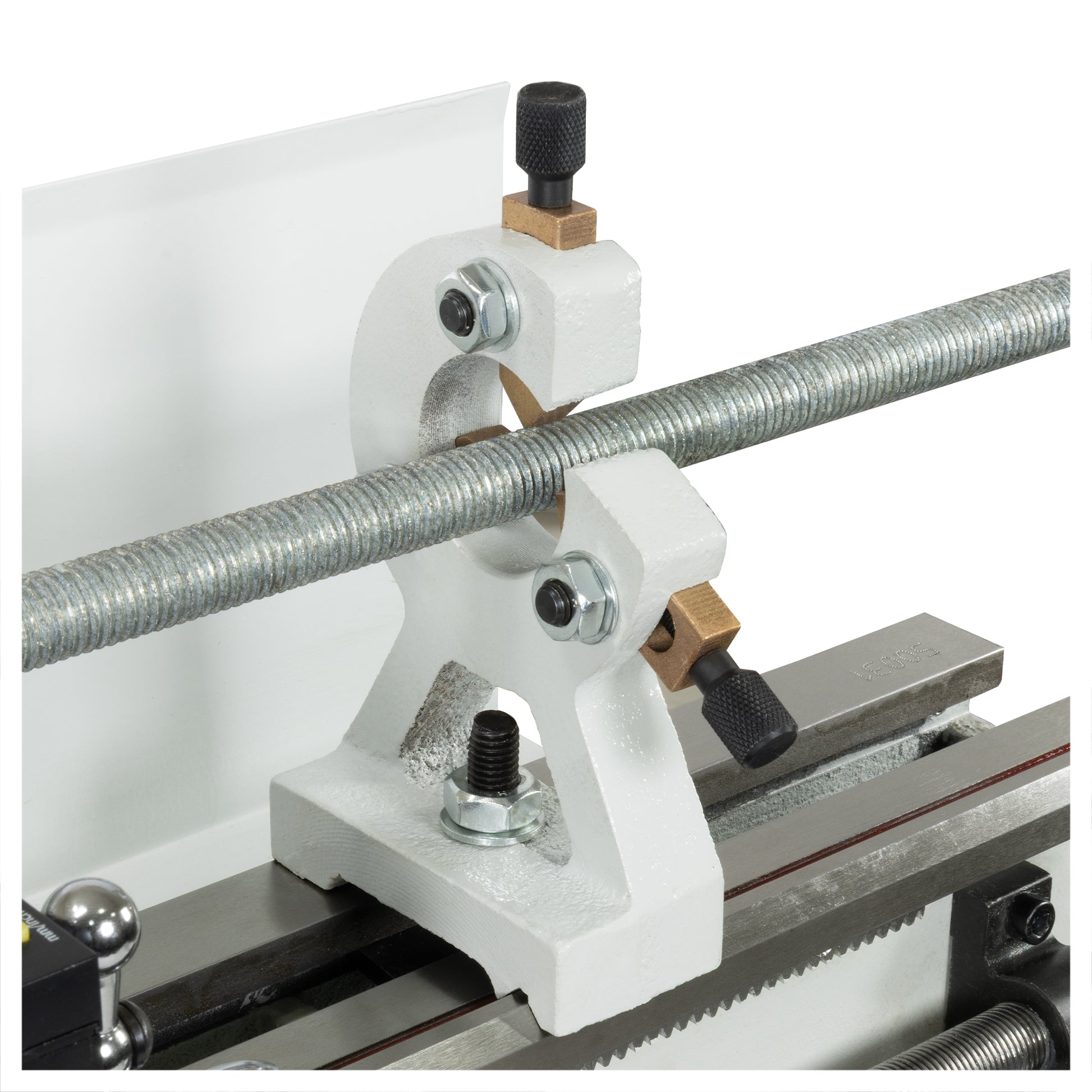 Steady Rest, 0-1" Mini Lathe - mounted on lathe | LittleMachineShop.com