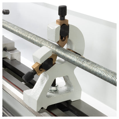 Steady Rest, 0-1" Mini Lathe - mounted on lathe - reverse view | LittleMachineShop.com