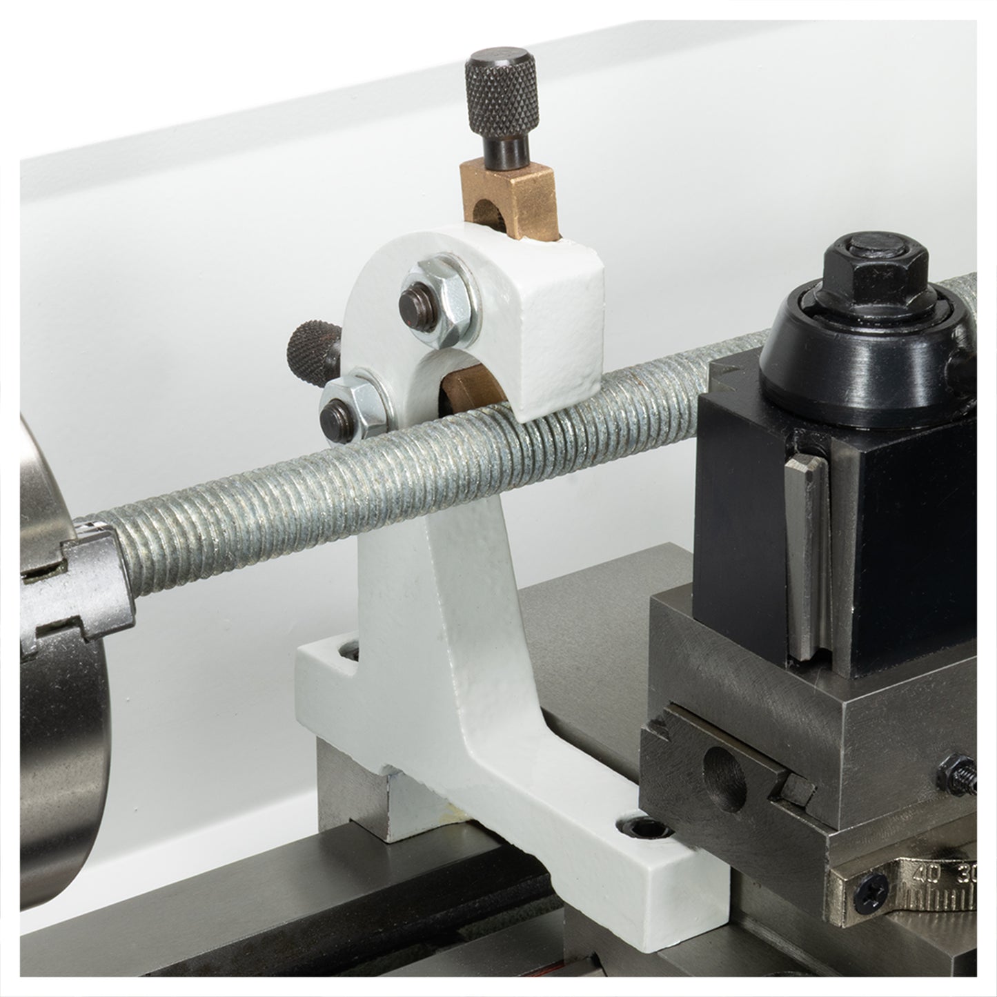 Follower Rest, Mini Lathe - Mounted on lathe | LittleMachineShop.com