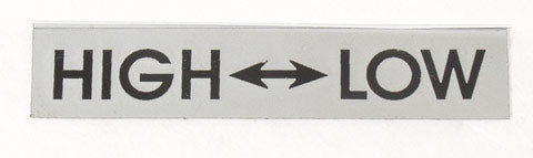 Label, High/Low, Mini Lathe – LittleMachineShop.com