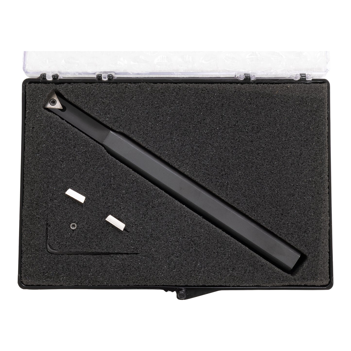 Boring Bar, 1/2" Indexable, HSS Triangle Inserts, A R Warner Kit #14 - Kit in case - LittleMachineShop.com