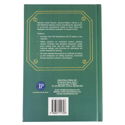 Machine Shop Practice, Vol. 2, Back Cover | LittleMachineShop.com
