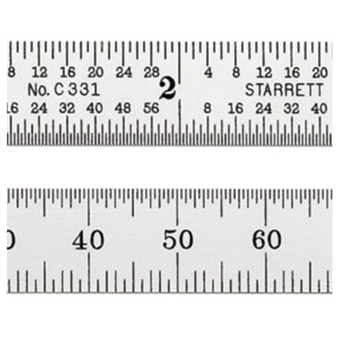 Rule, Steel, 150 mm 31 (in/mm) Flexible, Starrett