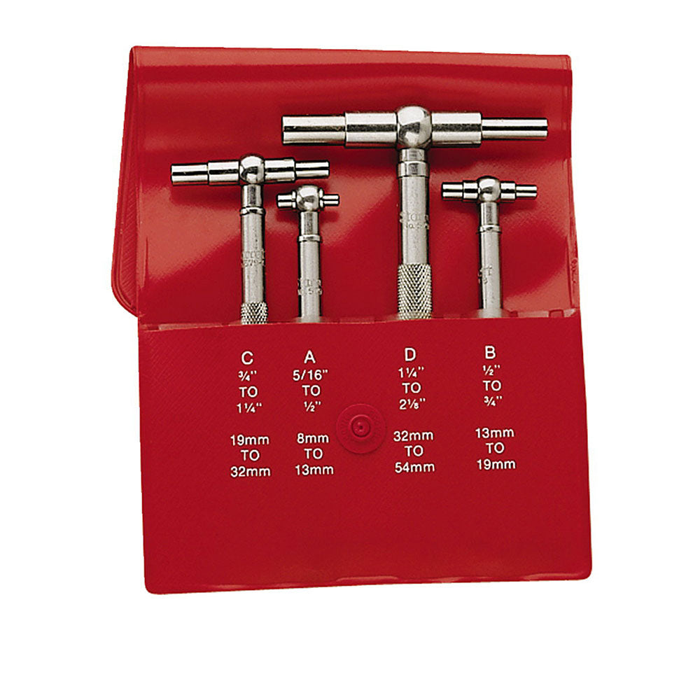 Telescoping Gage Set, 4-Piece 5/16 - 2-1/8", Starrett