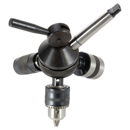 Turret Tool Holder, 2MT Tailstock, 3 Heads - Alternate View - LittleMachineShop.com