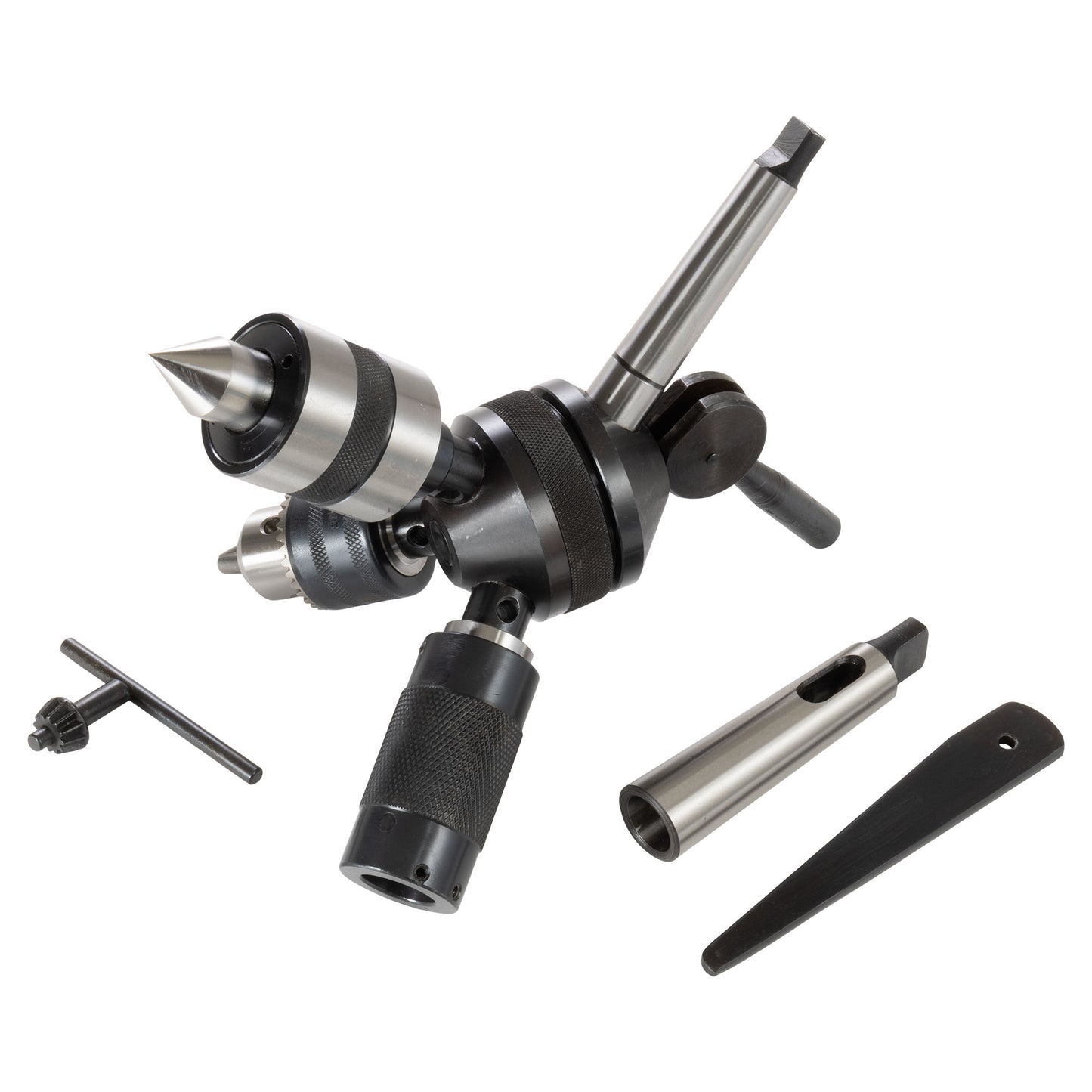 Turret Tool Holder, 2MT Tailstock, 3 Heads - LittleMachineShop.com