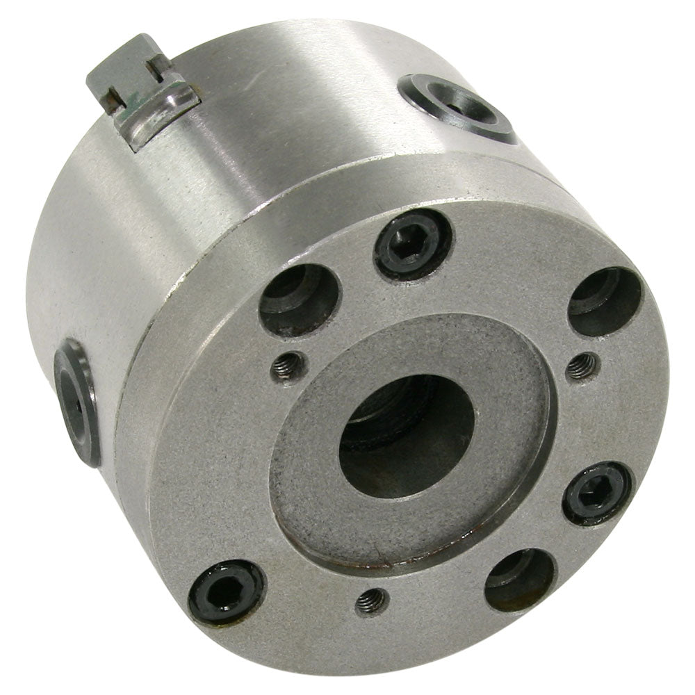 Lathe Chuck - 4", 3-Jaw, Premium, Harlingen, with Adapter to 3" Spindle