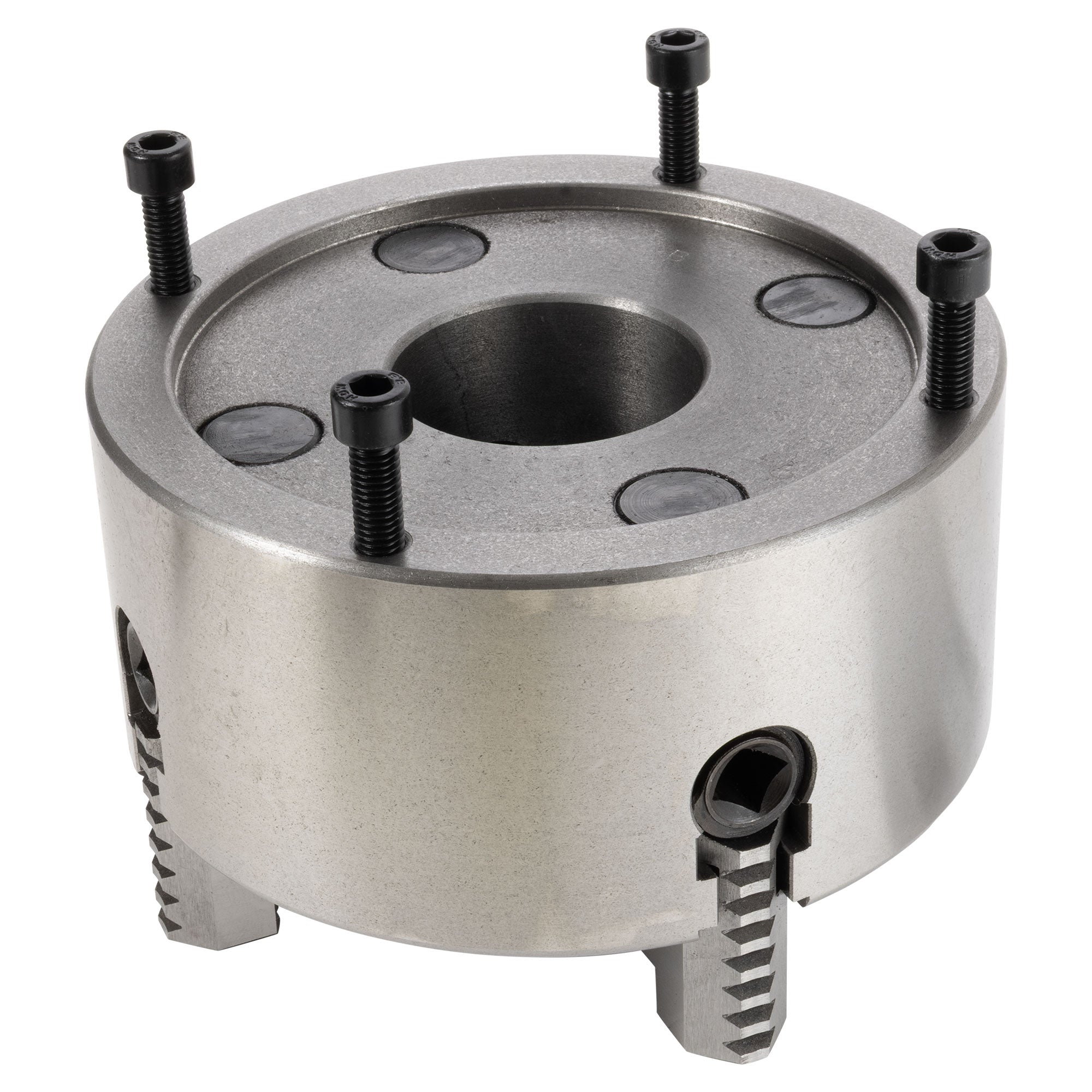 CME/Sanou 6" 4-Jaw Independent Lathe Chuck W/ L00 Adapter – Semi-Finished, #0604F0