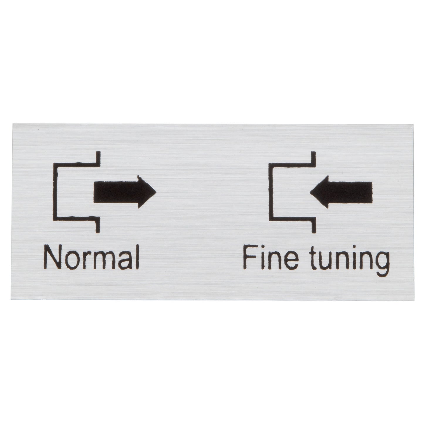 Label, Normal/Fine Feed