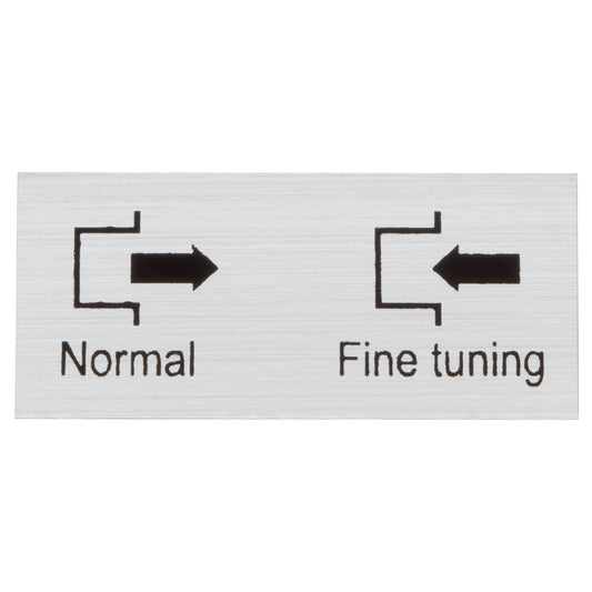 Label, Normal/Fine Feed