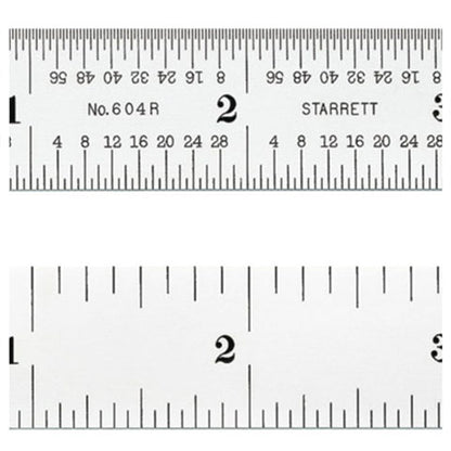 Rule, Steel, 6" 4R Rigid, Starrett