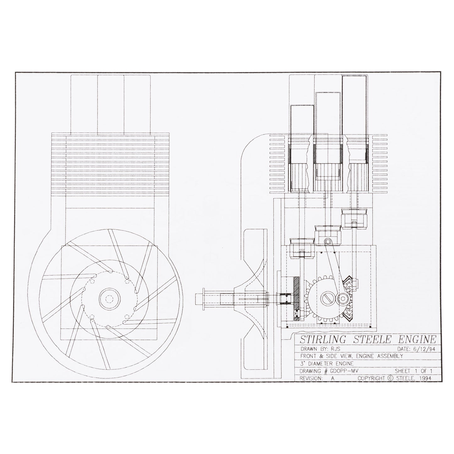 Stirling-Steele Engine Plans